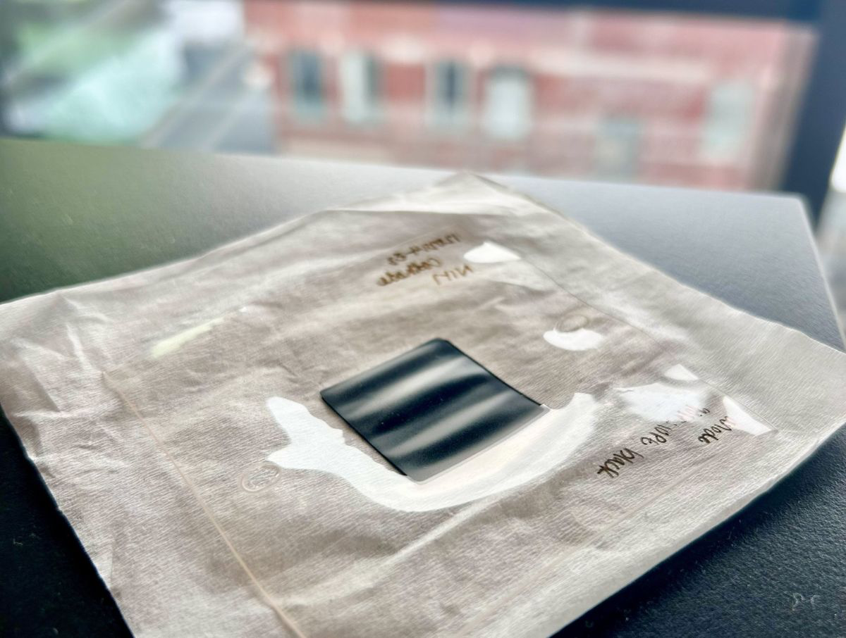 A scaled catalyst sample prepared for PEM electrolyzer validation
